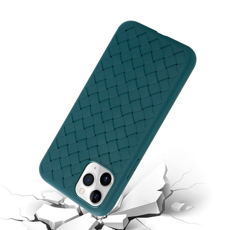 ShieldCase ShieldCase Coque tissée souple iPhone 12 Pro Max (vert) ShieldCase ShieldCase Coque tissée souple iPhone 12 Pro Max (vert)