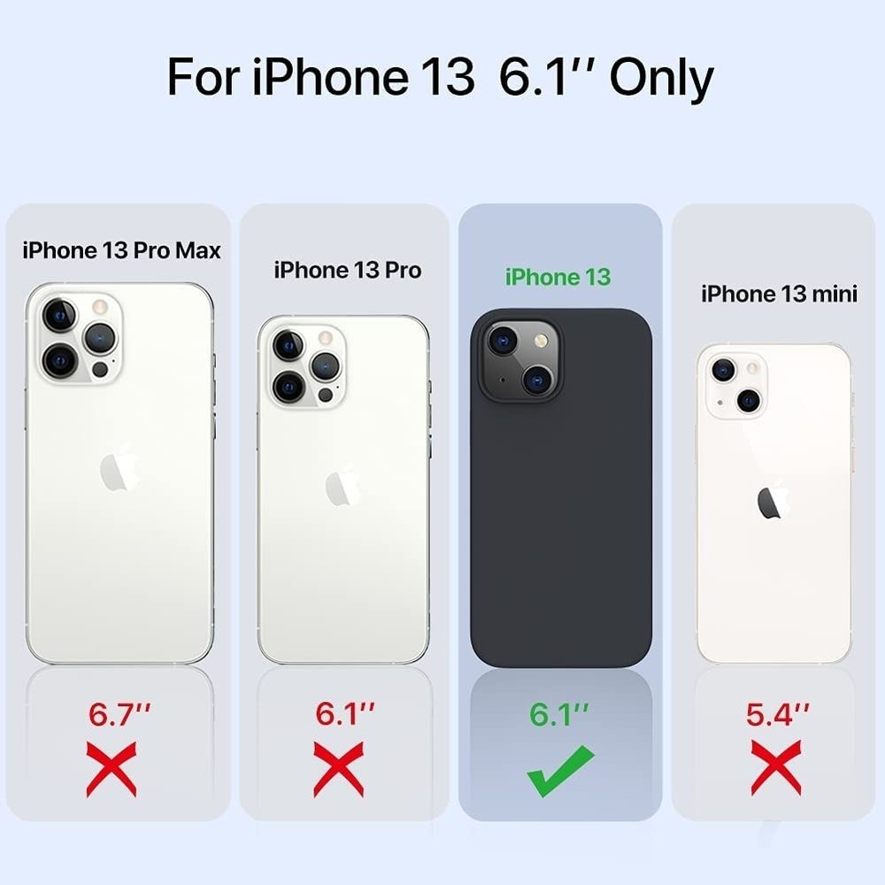 Ceezs Ceezs Coque iPhone 13 Silicone (noir) Ceezs Ceezs Coque iPhone 13 Silicone (noir)