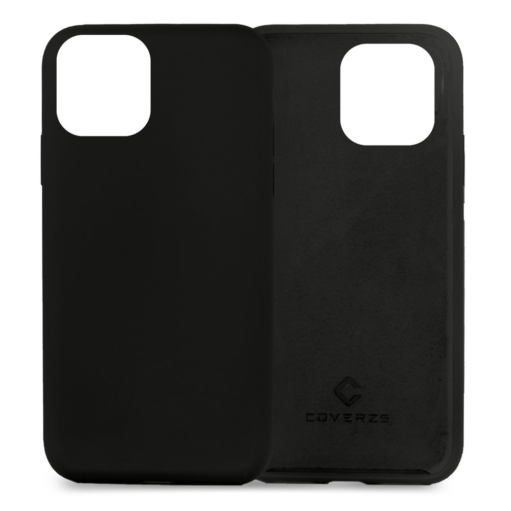 Coverzs Coverzs Coque silicone de luxe iPhone 13 Mini (noir)