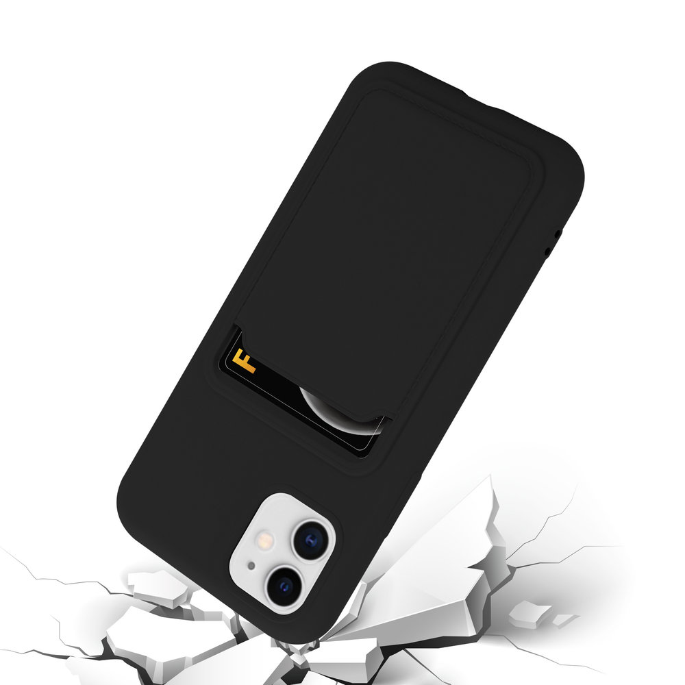 ShieldCase ShieldCase Coque silicone porte carte iPhone 13 Mini (noir) ShieldCase ShieldCase Coque silicone porte carte iPhone 13 Mini (noir)