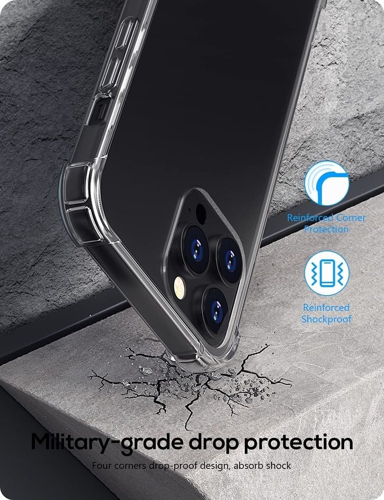 ShieldCase ShieldCase Coque antichoc iPhone 13 Pro (transparent) ShieldCase ShieldCase Coque antichoc iPhone 13 Pro (transparent)