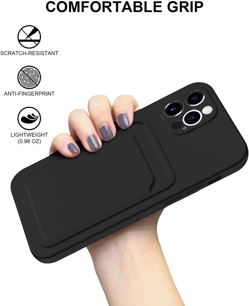 ShieldCase ShieldCase Coque silicone porte carte iPhone 13 Pro (noir)