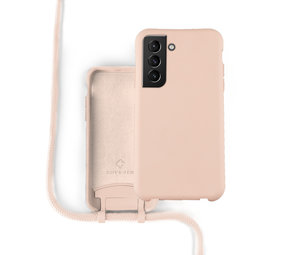 Coverzs Coque silicone avec cordon Samsung Galaxy S21 (rose) Coverzs Coque silicone avec cordon Samsung Galaxy S21 (rose)