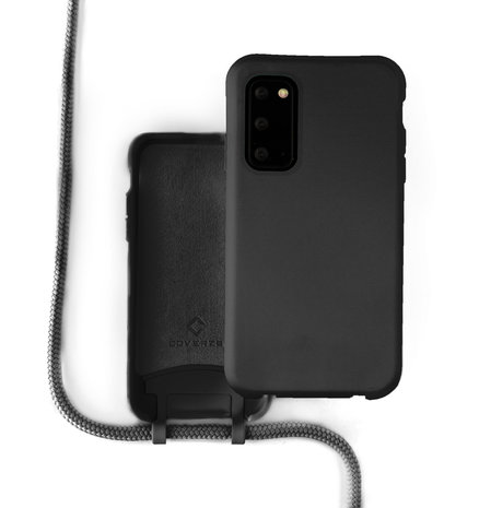 Coverzs Coverzs Coque silicone avec cordon Samsung Galaxy S20 FE (noir)