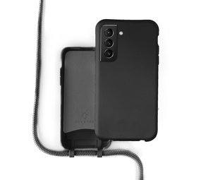 Coverzs Coque silicone avec cordon Samsung Galaxy S21 Plus (noir) Coverzs Coque silicone avec cordon Samsung Galaxy S21 Plus (noir)