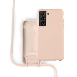 Coverzs Coque silicone avec cordon Samsung Galaxy S21 Plus (rose) Coverzs Coque silicone avec cordon Samsung Galaxy S21 Plus (rose)