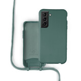 Coverzs Coque silicone avec cordon Samsung Galaxy S21 Plus (vert foncé) Coverzs Coque silicone avec cordon Samsung Galaxy S21 Plus (vert foncé)
