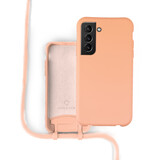 Coverzs Coque silicone avec cordon Samsung Galaxy S21 Plus (orange) Coverzs Coque silicone avec cordon Samsung Galaxy S21 Plus (orange)