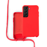 Coverzs Coque silicone avec cordon Samsung Galaxy S21 Plus (rouge) Coverzs Coque silicone avec cordon Samsung Galaxy S21 Plus (rouge)
