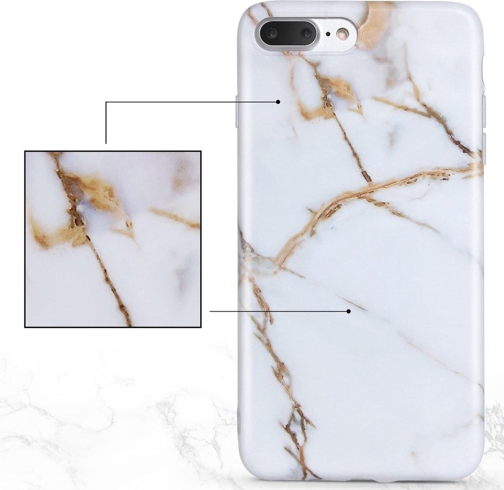 ShieldCase ShieldCase Coque iPhone 7 / 8 Plus en marbre (blanc) ShieldCase ShieldCase Coque iPhone 7 / 8 Plus en marbre (blanc)