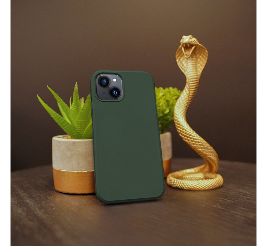 Ceezs Ceezs Coque iPhone 13 silicone (vert foncé)
