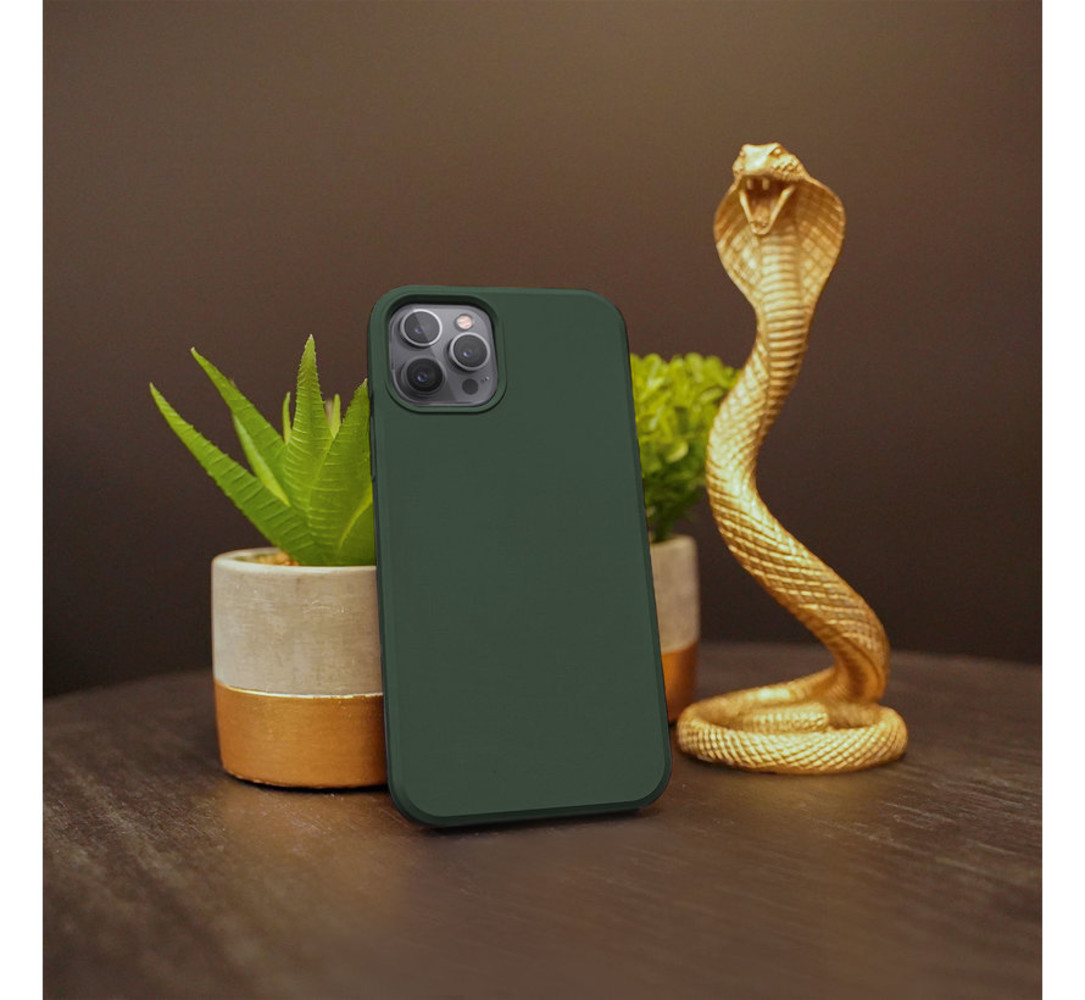 Ceezs Ceezs Coque iPhone 13 Pro silicone (vert foncé)