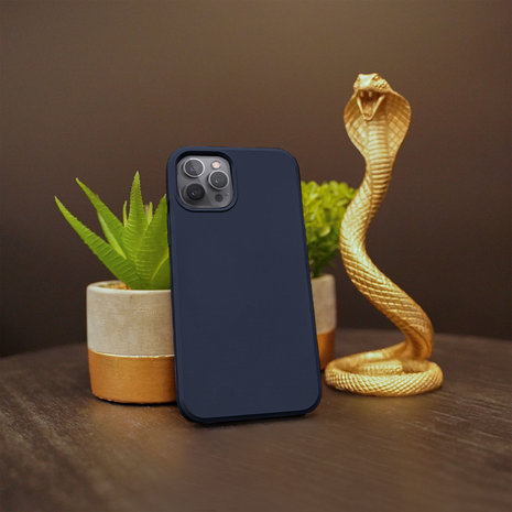 Ceezs Ceezs Coque iPhone 13 Pro silicone (bleu foncé)