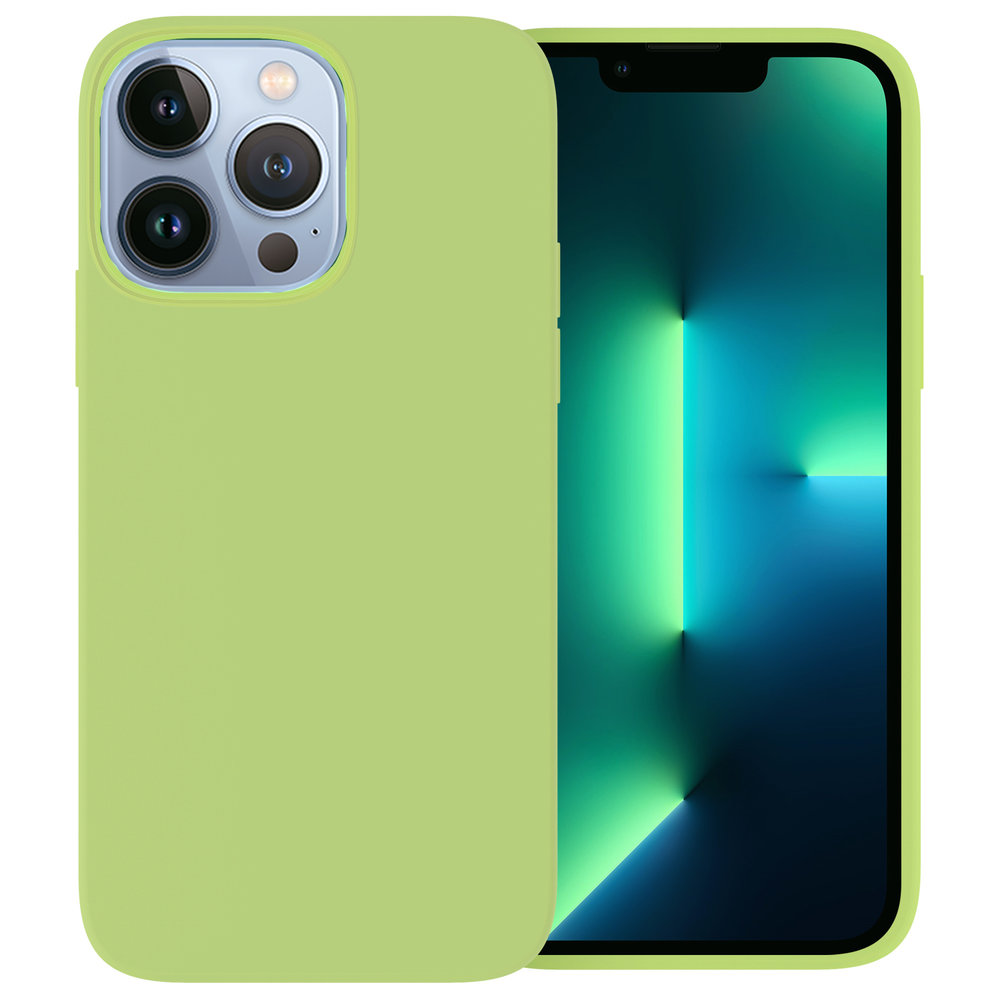 Ceezs Ceezs Coque iPhone 13 Pro silicone (vert clair)
