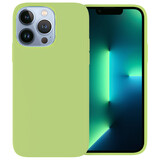 Ceezs Coque iPhone 13 Pro silicone (vert clair)