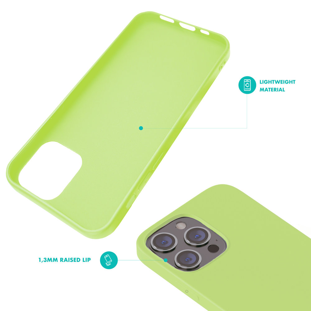 Ceezs Ceezs Coque iPhone 13 Pro silicone (vert clair)