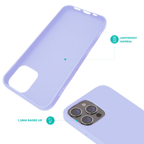 Ceezs Ceezs Coque iPhone 13 Pro silicone (lavande) Ceezs Ceezs Coque iPhone 13 Pro silicone (lavande)