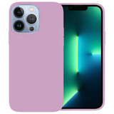 Ceezs Coque iPhone 13 Pro Max silicone (violet)