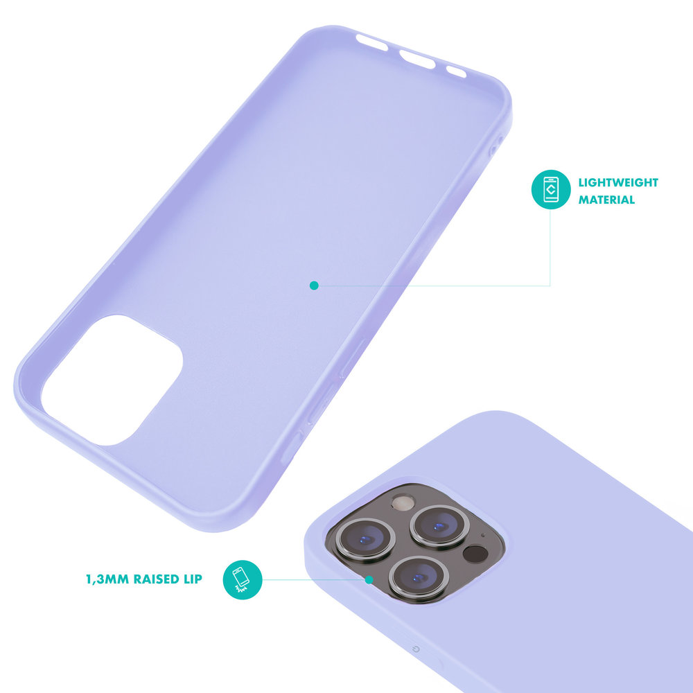 Ceezs Ceezs Coque iPhone 13 Pro Max silicone (lavande)