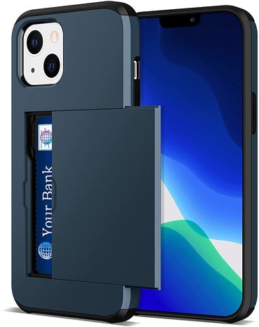 ShieldCase ShieldCase Coque cartes slide iPhone 13 (bleu) ShieldCase ShieldCase Coque cartes slide iPhone 13 (bleu)