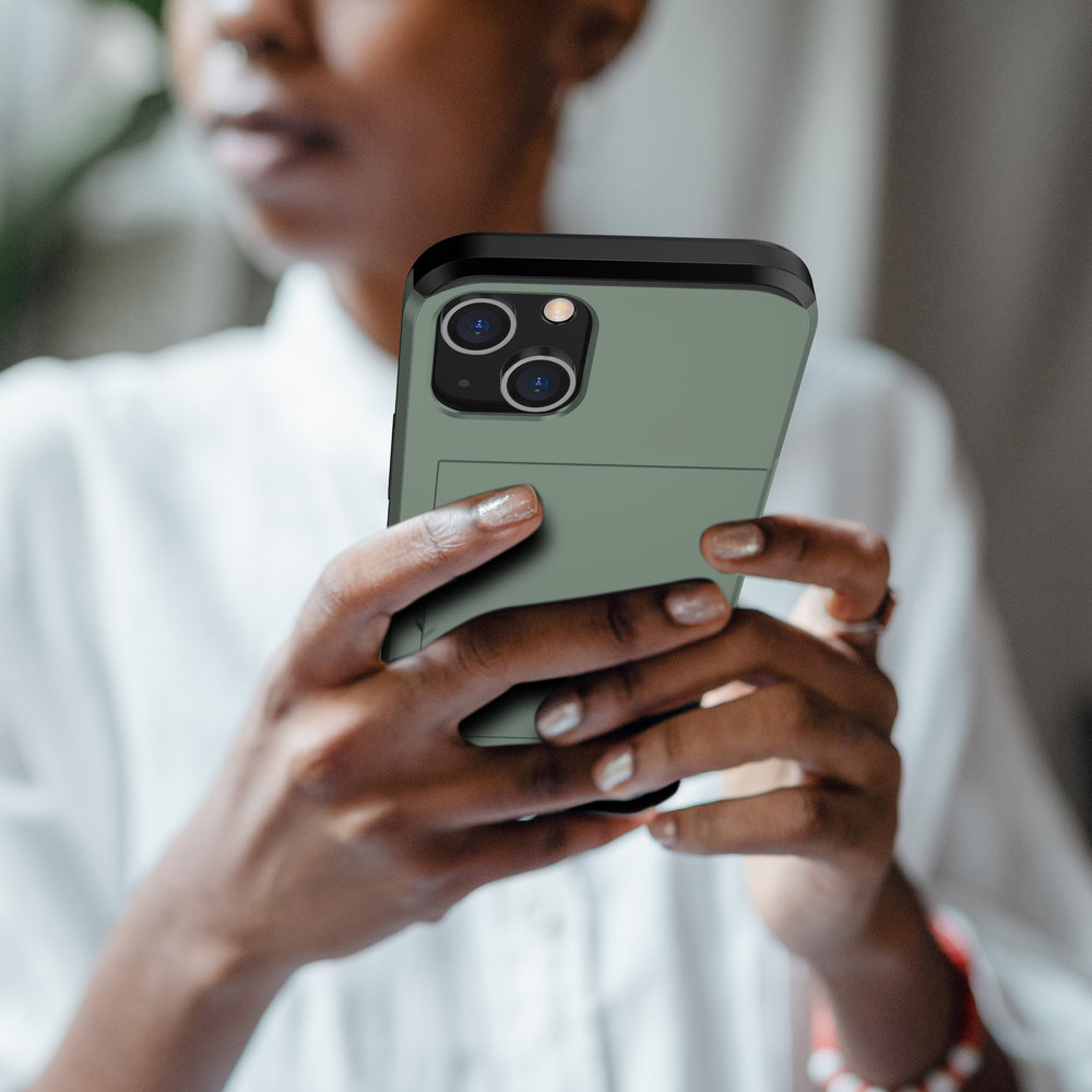 ShieldCase ShieldCase Coque cartes slide iPhone 13 Mini (vert) ShieldCase ShieldCase Coque cartes slide iPhone 13 Mini (vert)