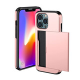 ShieldCase Coque cartes slide iPhone 13 Pro Max (rose)