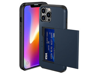 ShieldCase Coque cartes slide iPhone 13 Pro Max (bleu)