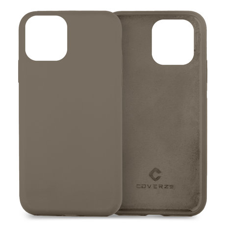 Coverzs Coverzs Coque silicone de luxe iPhone 13 (gris)