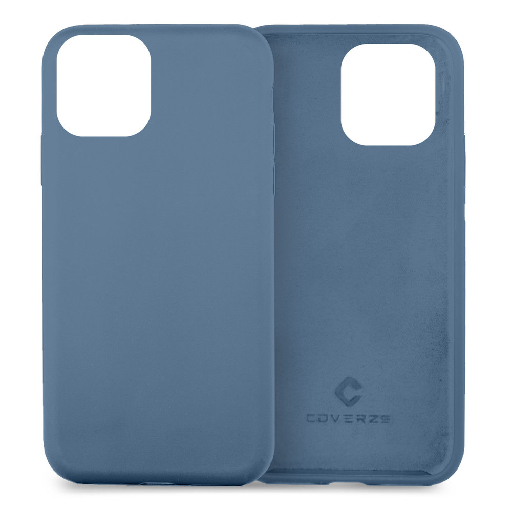 Coverzs Coverzs Coque silicone de luxe iPhone 13 Pro Max (bleu clair)