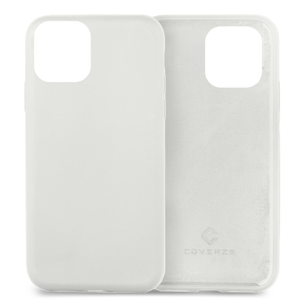Coverzs Coverzs Coque silicone de luxe iPhone 13 Mini (blanc)