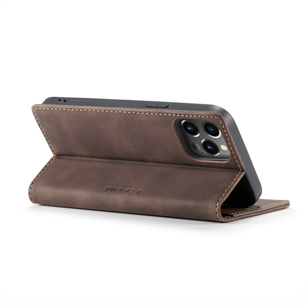 Iphone 13 pro max - Coque arrière style LV-carrés marron