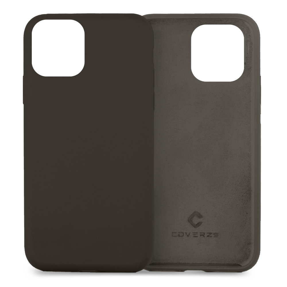 Coverzs Coverzs Coque silicone de luxe iPhone 13 Mini (gris foncé) Coverzs Coverzs Coque silicone de luxe iPhone 13 Mini (gris foncé)