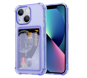 ShieldCase Coque antichoc porte carte iPhone 13 (violet transparent) ShieldCase Coque antichoc porte carte iPhone 13 (violet transparent)