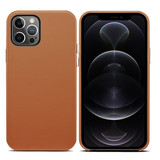 ShieldCase Étui en cuir pour iPhone 13 Pro Max (marron)