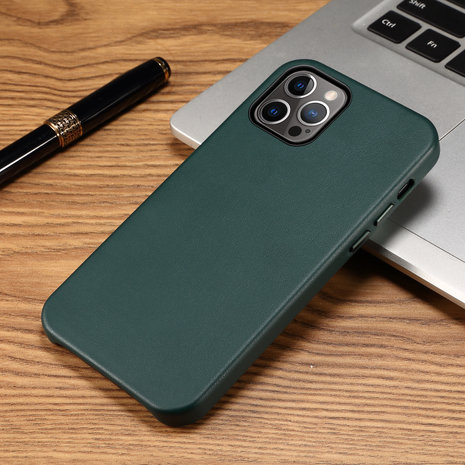 ShieldCase ShieldCase Étui en cuir iPhone 13 Pro Max (vert) ShieldCase ShieldCase Étui en cuir iPhone 13 Pro Max (vert)