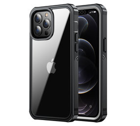 ShieldCase Coque triple couche iPhone 13 Pro (transparent - noir) ShieldCase Coque triple couche iPhone 13 Pro (transparent - noir)