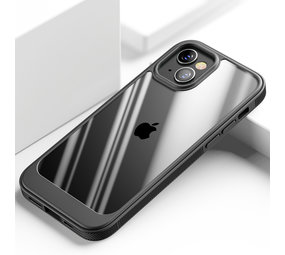 ShieldCase Coque iPhone 13 Mini avec bordure en TPU (noir/transparent)