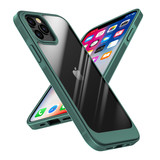 ShieldCase Coque iPhone 13 Pro avec bordure en TPU (vert/transparent)