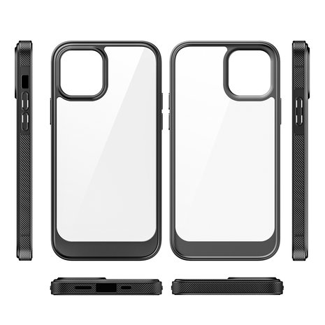 ShieldCase ShieldCase Coque iPhone 13 Pro Max avec bordure en TPU (noir/transparent) ShieldCase ShieldCase Coque iPhone 13 Pro Max avec bordure en TPU (noir/transparent)
