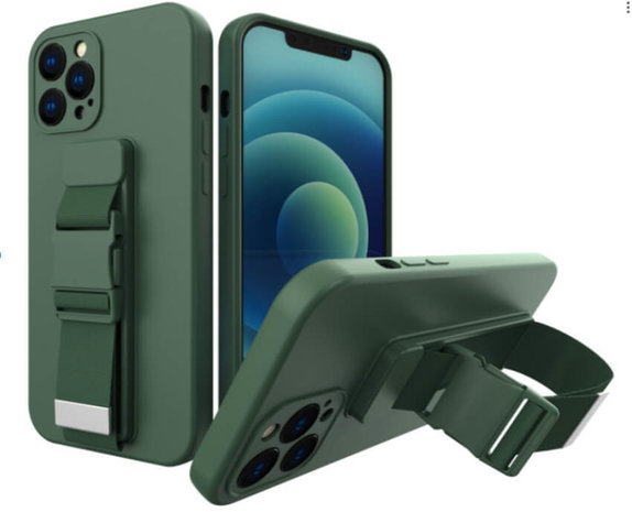 ShieldCase ShieldCase Coque silicone avec ceinture iPhone 13 (vert) ShieldCase ShieldCase Coque silicone avec ceinture iPhone 13 (vert)