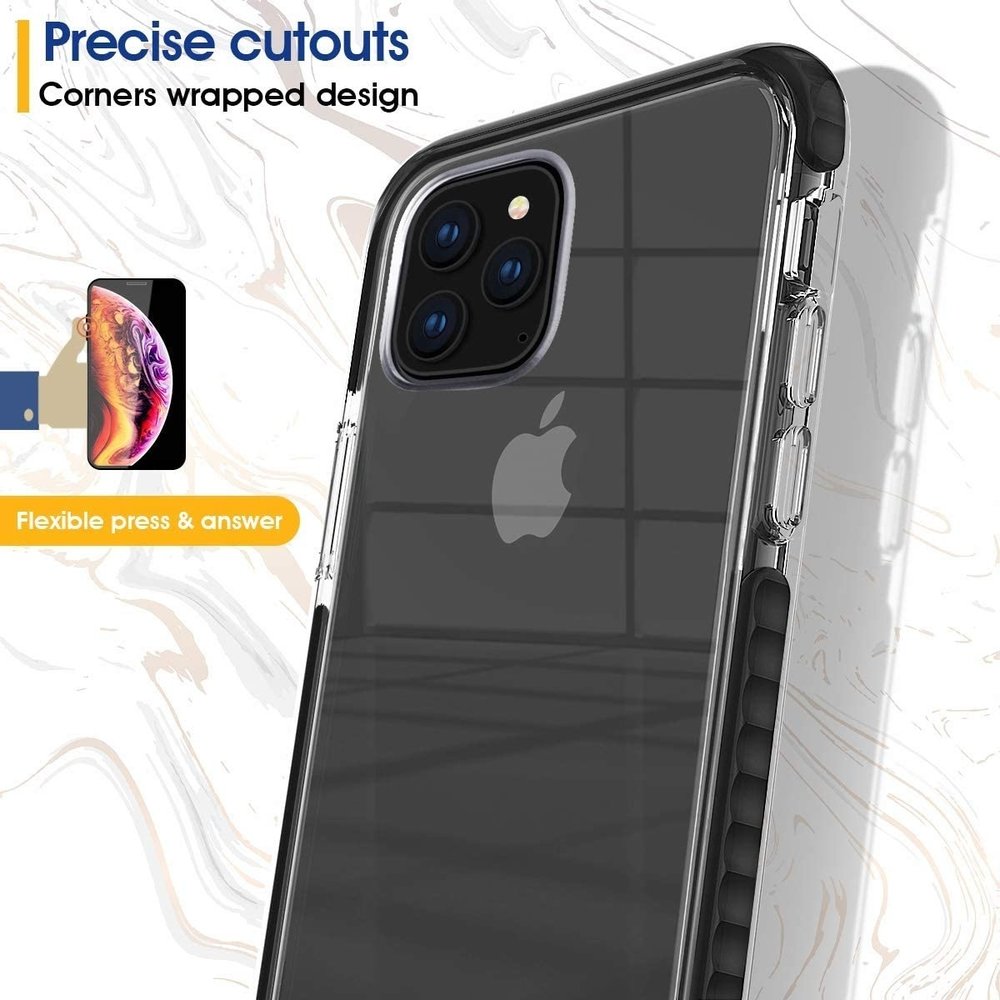 ShieldCase ShieldCase Coque bumper iPhone 11 Pro Max (transparent-noir)