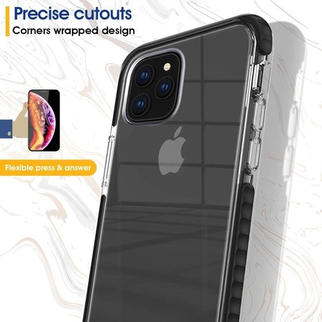 ShieldCase ShieldCase Coque bumper iPhone 11 Pro Max (transparent-noir)
