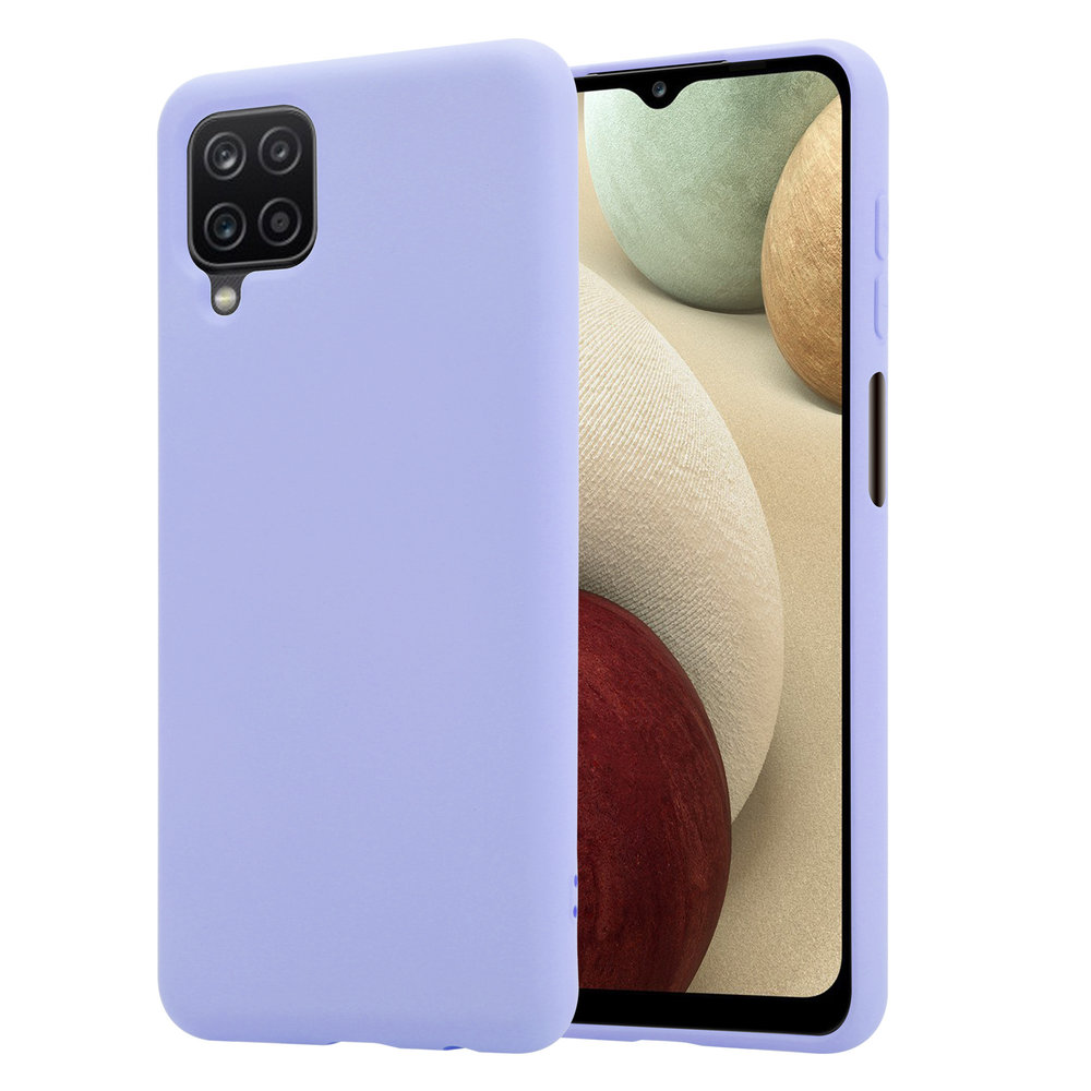 ShieldCase ShieldCase Coque silicone Samsung Galaxy A12 (violet clair) ShieldCase ShieldCase Coque silicone Samsung Galaxy A12 (violet clair)