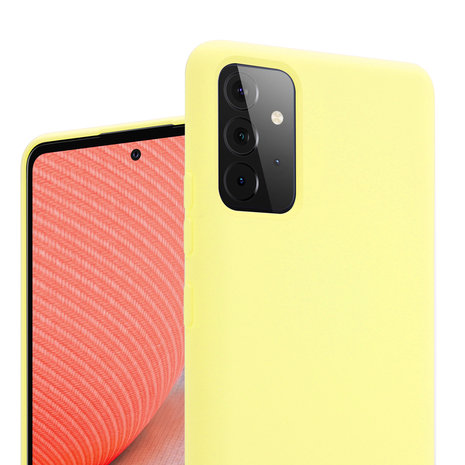 ShieldCase ShieldCase Coque silicone Samsung Galaxy A72 (jaune) ShieldCase ShieldCase Coque silicone Samsung Galaxy A72 (jaune)