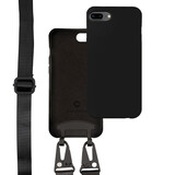 Coverzs Coque silicone à bande épaisse iPhone 7/8 Plus (noir)