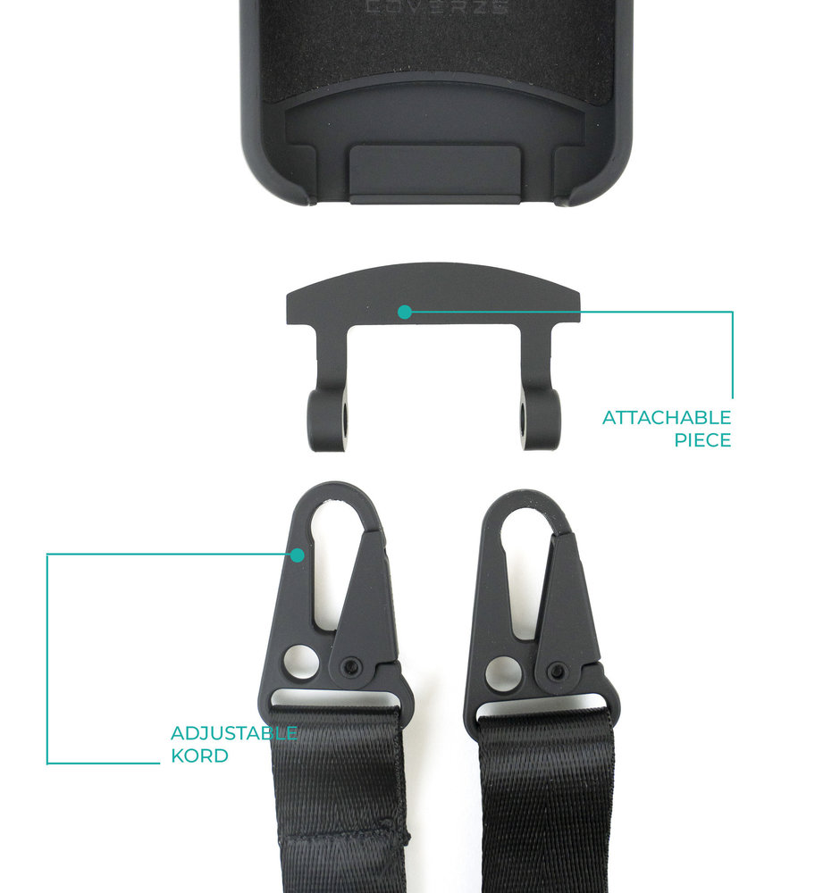 Coverzs Coverzs Coque silicone à bande épaisse iPhone X / Xs (noir)