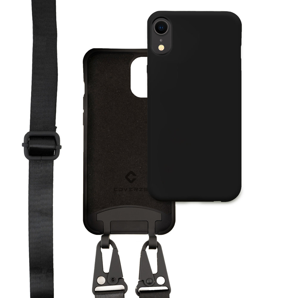 Coverzs Coverzs Coque silicone à bande épaisse iPhone Xr (noir) Coverzs Coverzs Coque silicone à bande épaisse iPhone Xr (noir)