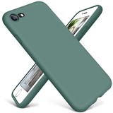 ShieldCase Coque silicone avec protection caméra iPhone SE 2020 (vert foncé)