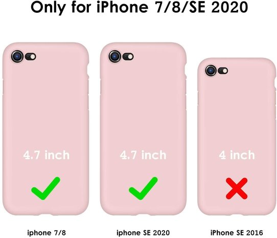 ShieldCase ShieldCase Coque silicone avec protection caméra iPhone SE 2020 (rose)