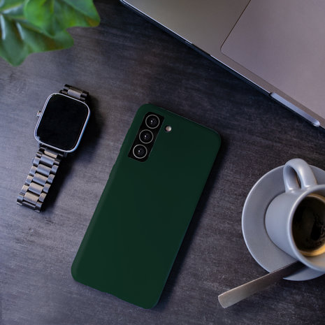 Coverzs Coverzs Coque silicone de luxe Samsung Galaxy A52s (vert foncé) Coverzs Coverzs Coque silicone de luxe Samsung Galaxy A52s (vert foncé)